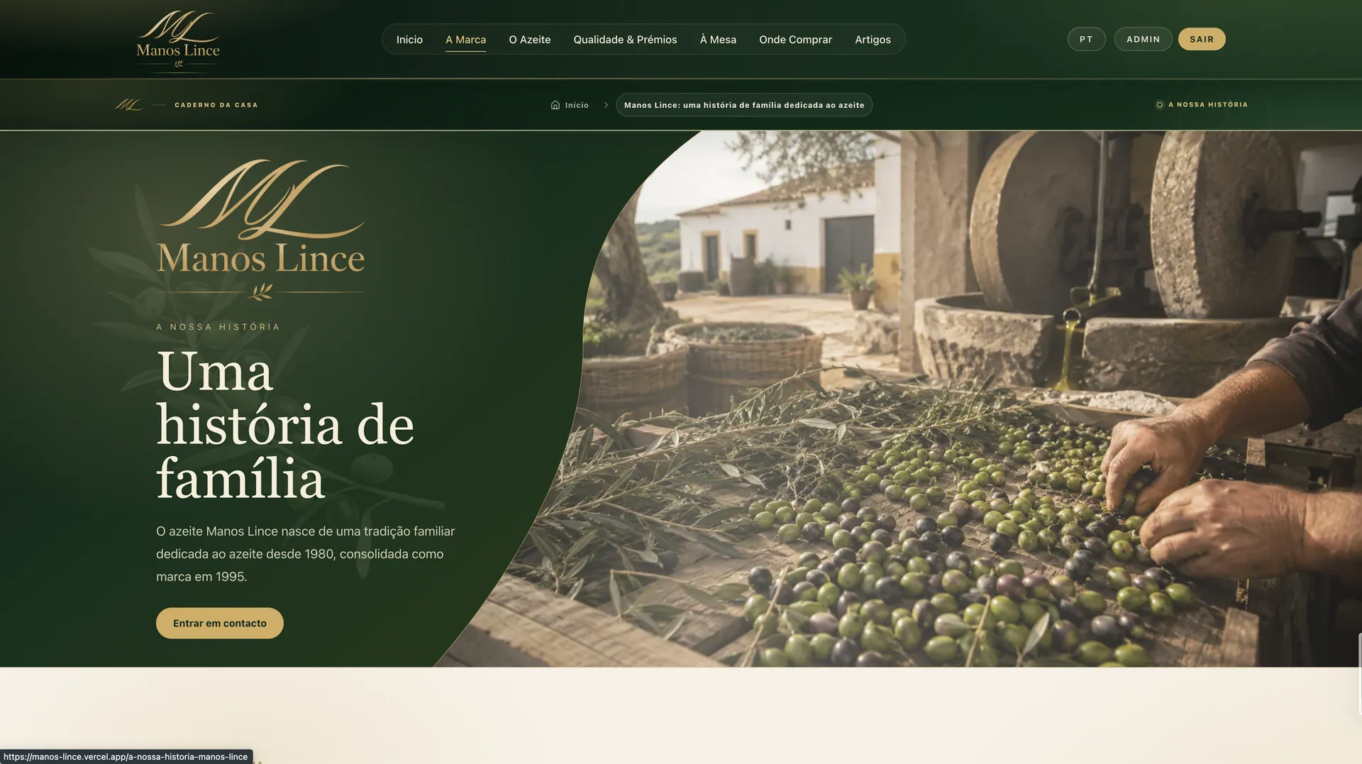 Manos Lince — Histoire familiale et origine de la marque